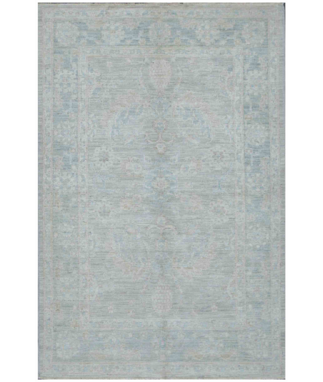 Hand Knotted Serenity Wool Rug 3' 10" X 5' 10" 3' 10" X 5' 10" (117 X 178) / Grey / Grey
