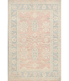 Hand Knotted Serenity Wool Rug 3' 3" X 5' 0" 3' 3" X 5' 0" (99 X 152) / Red / Blue