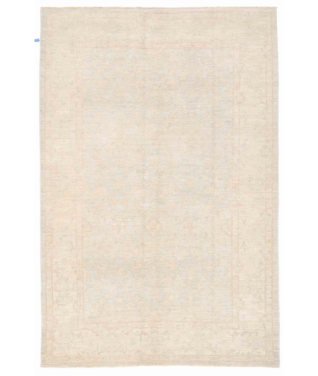 Hand Knotted Serenity Wool Rug 2' 5" X 9' 9" 2' 5" X 9' 9" (74 X 297) / Blue / Ivory