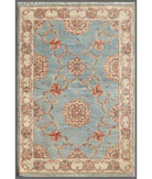 Hand Knotted Serenity Wool Rug 2' 8" X 3' 11" 2' 8" X 3' 11" (81 X 119) / Blue / Ivory