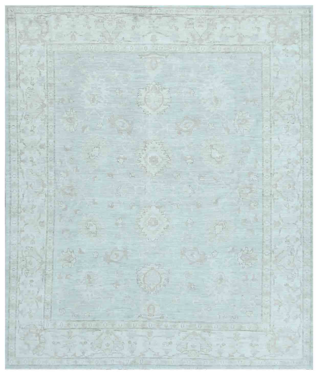 Hand Knotted Serenity Wool Rug 8' 3" X 9' 7" 8' 3" X 9' 7" (251 X 292) / Grey / Ivory