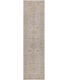 Hand Knotted Serenity Wool Rug 2' 8" X 9' 6" 2' 8" X 9' 6" (81 X 290) / Ivory / Blue