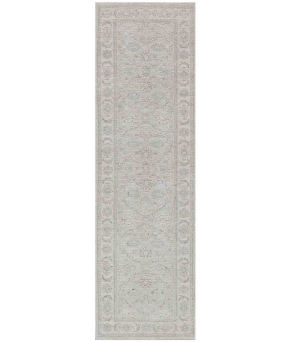 Hand Knotted Serenity Wool Rug 2' 8" X 9' 2" 2' 8" X 9' 2" (81 X 280) / Ivory / Ivory