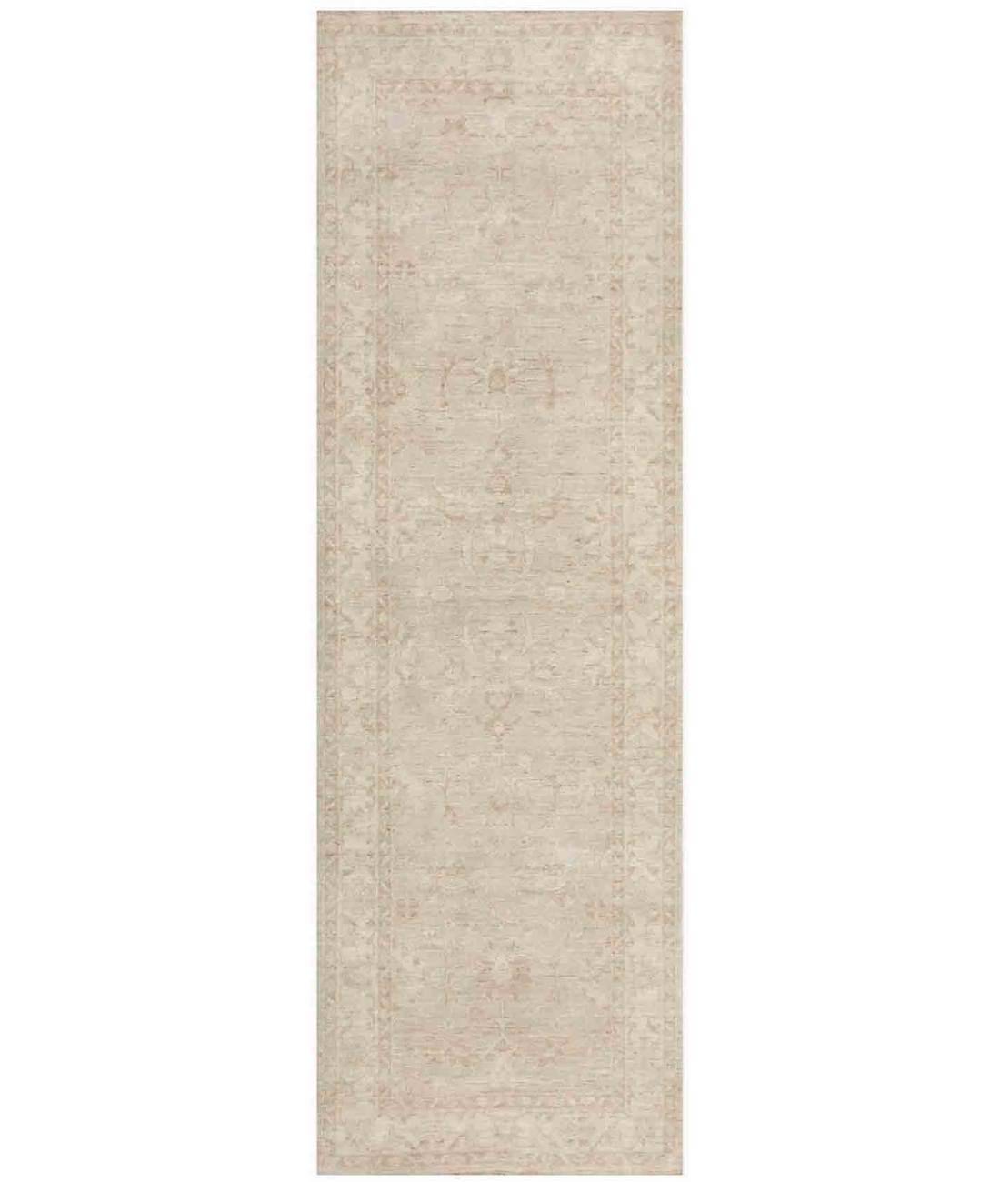 Hand Knotted Serenity Wool Rug 2' 7" X 8' 1" 2' 7" X 8' 1" (79 X 246) / Ivory / Ivory