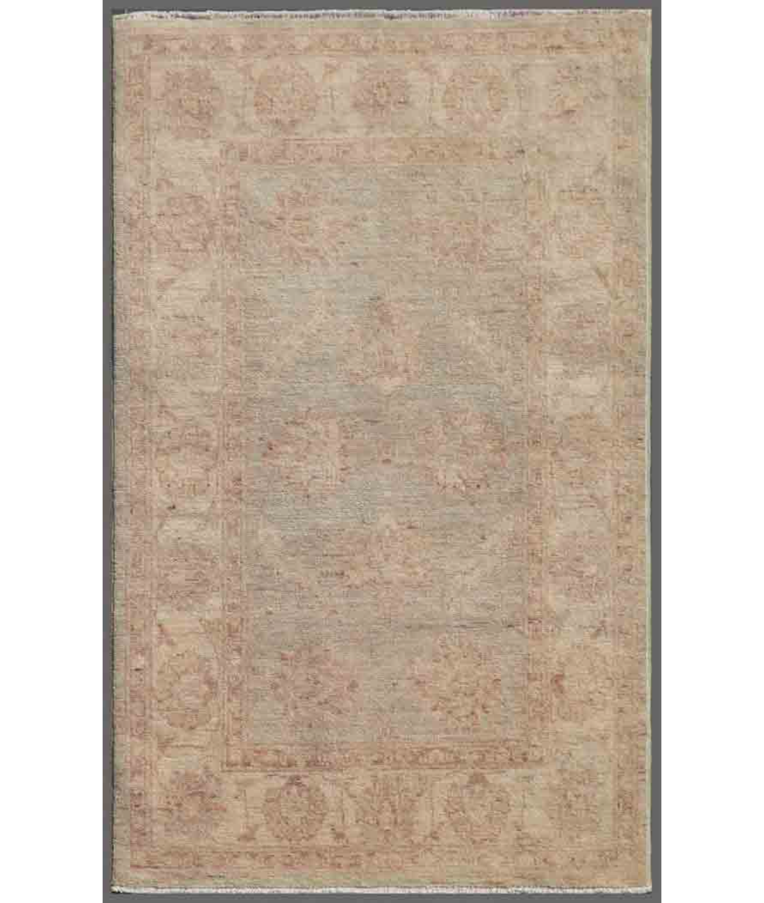 Hand Knotted Serenity Wool Rug 2' 7" X 4' 2" 2' 7" X 4' 2" (79 X 127) / Blue / Ivory