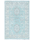 Hand Knotted Serenity Wool Rug 2' 0" X 3' 3" 2' 0" X 3' 3" (61 X 99) / Teal / Ivory