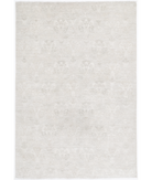Hand Knotted Serenity Wool Rug 4' 6" X 6' 8" 4' 6" X 6' 8" (137 X 203) / Ivory / Grey