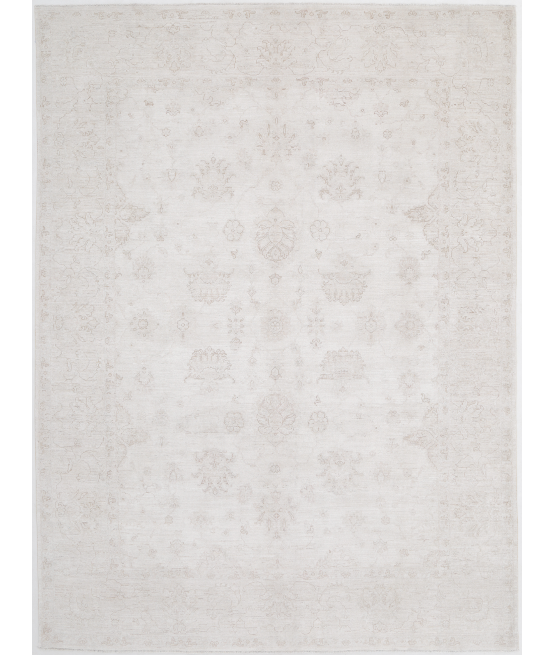 Hand Knotted Serenity Wool Rug 8' 11" X 12' 0" 8' 11" X 12' 0" (272 X 366) / Ivory / Taupe