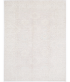 Hand Knotted Serenity Wool Rug 7' 9" X 10' 2" 7' 9" X 10' 2" (236 X 310) / Brown / Ivory