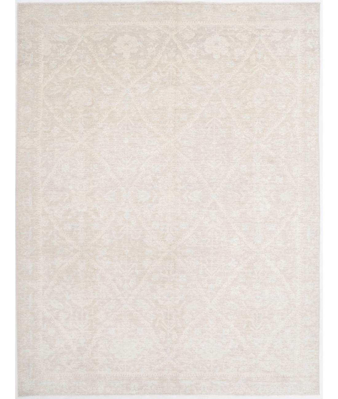 Hand Knotted Serenity Wool Rug 9' 1" X 12' 2" 9' 1" X 12' 2" (277 X 371) / Brown / Brown