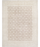 Hand Knotted Serenity Wool Rug 13' 2" X 17' 6" 13' 2" X 17' 6" (401 X 533) / Brown / Taupe