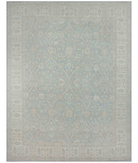 Hand Knotted Serenity Wool Rug 11' 11" X 15' 2" 11' 11" X 15' 2" (363 X 462) / Grey / Ivory