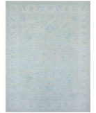 Hand Knotted Serenity Wool Rug 9' 0" X 12' 0" 9' 0" X 12' 0" (274 X 366) / Ivory / Blue