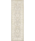 Hand Knotted Serenity Wool Rug 4' 10" X 14' 8" 4' 10" X 14' 8" (147 X 447) / Brown / Ivory