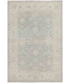 Hand Knotted Serenity Wool Rug 4' 0" X 5' 10" 4' 0" X 5' 10" (122 X 178) / Grey / Ivory