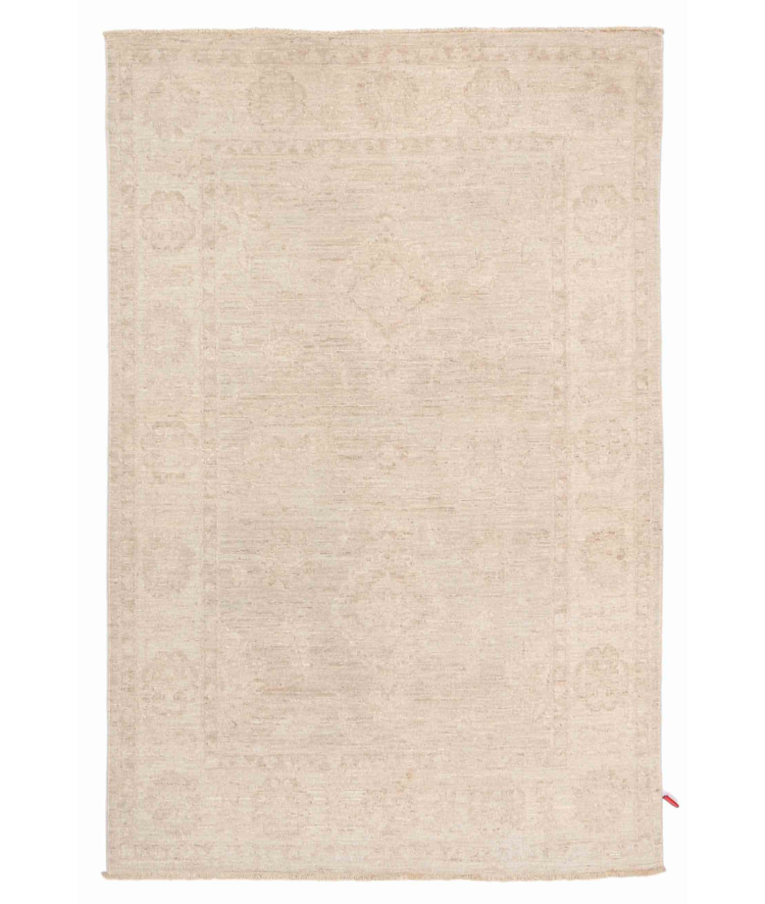 Hand Knotted Serenity Wool Rug 3' 10" X 5' 11" 3' 10" X 5' 11" (117 X 180) / Grey / Ivory