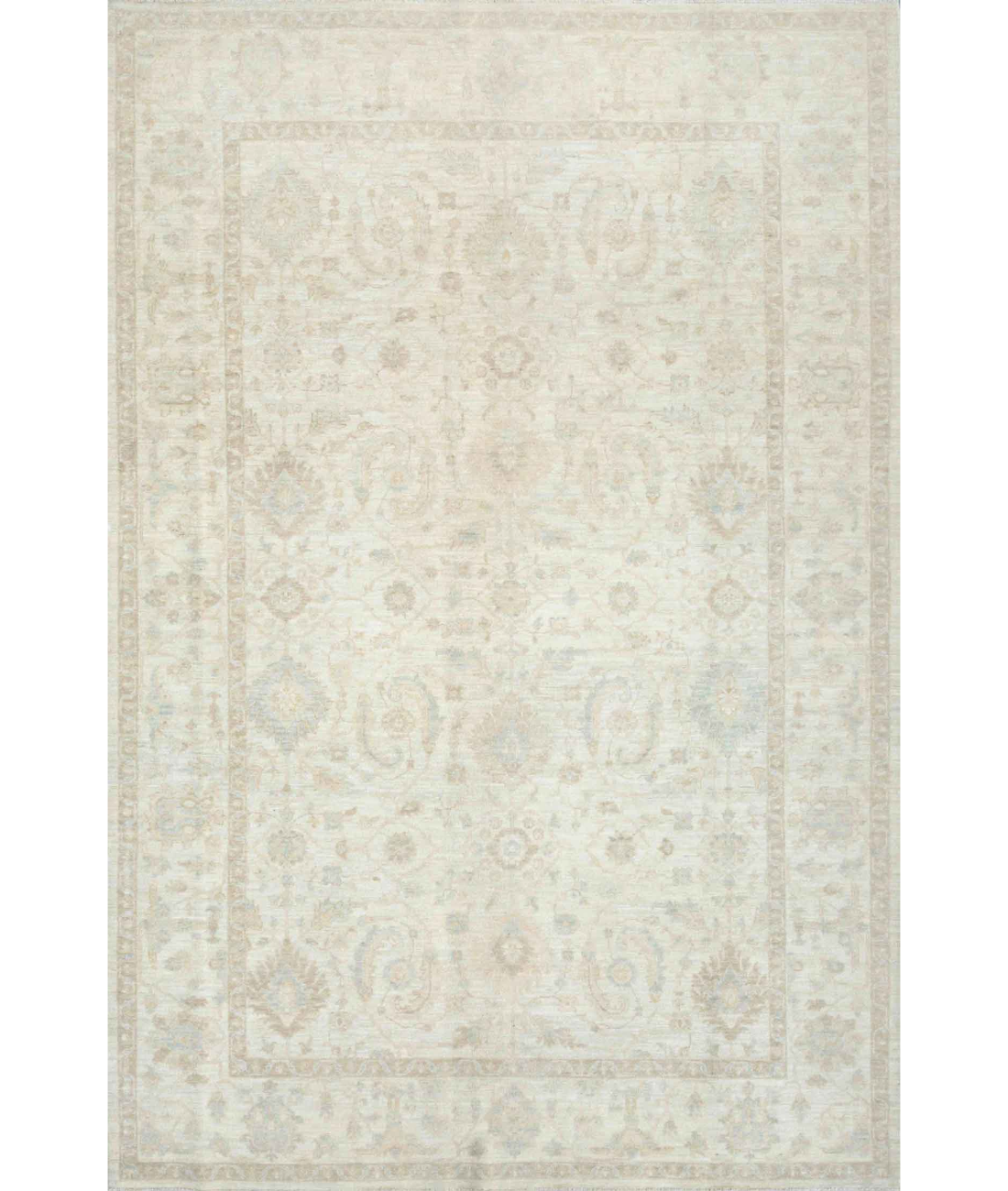 Hand Knotted Serenity Wool Rug 6' 0" X 9' 0" 6' 0" X 9' 0" (183 X 274) / Ivory / Ivory