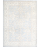 Hand Knotted Serenity Wool Rug 9' 3" X 12' 5" 9' 3" X 12' 5" (282 X 379) / Blue / Ivory