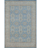 Hand Knotted Serenity Wool Rug 9' 0" X 13' 3" 9' 0" X 13' 3" (274 X 404) / Blue / Ivory