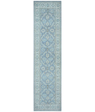 Hand Knotted Serenity Wool Rug 2' 6" X 9' 5" 2' 6" X 9' 5" (76 X 287) / Grey / Ivory
