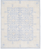 Hand Knotted Serenity Wool Rug 7' 11" X 9' 8" 7' 11" X 9' 8" (241 X 295) / Blue / Ivory