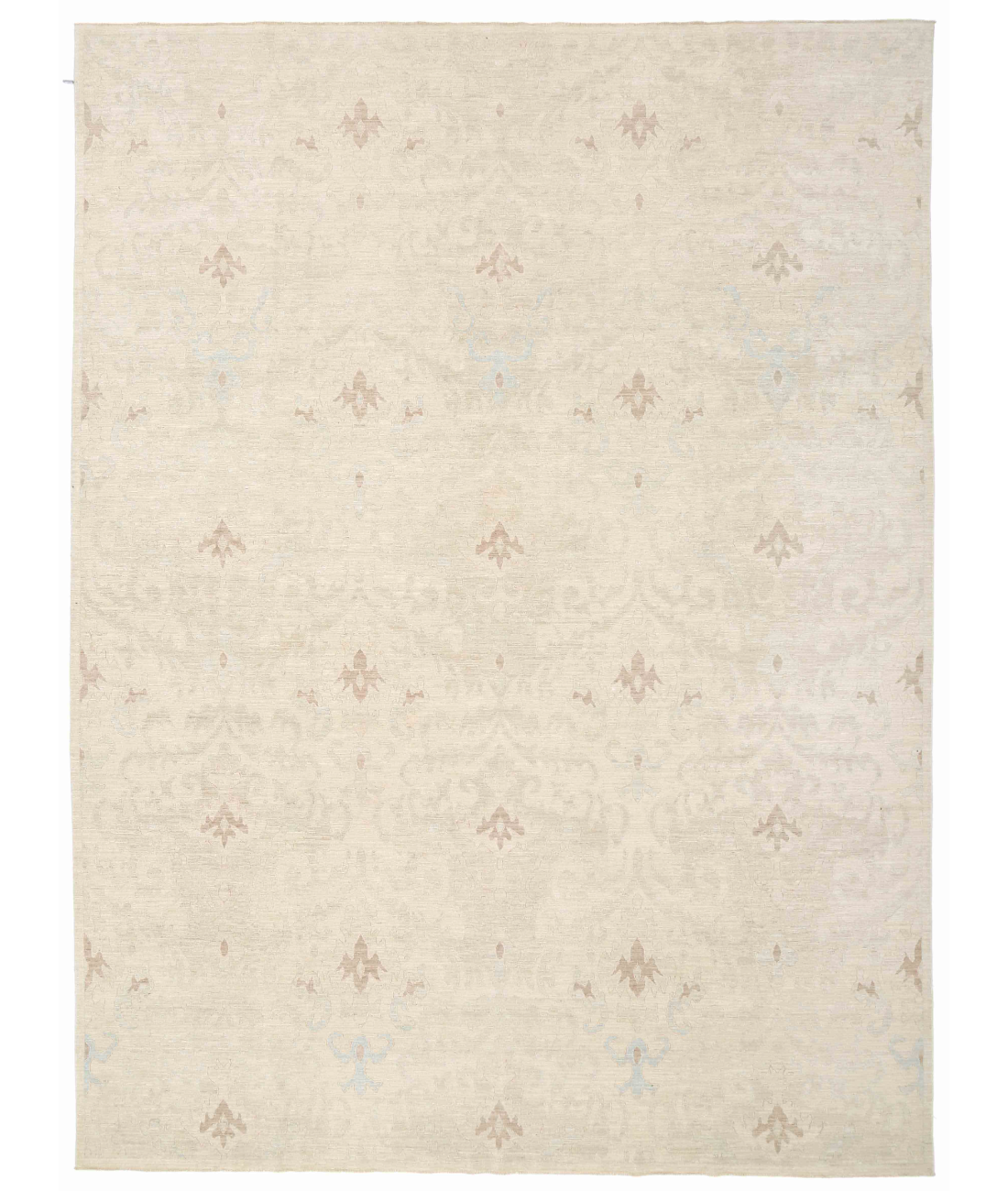 Hand Knotted Serenity Wool Rug 10' 1" X 13' 7" 10' 1" X 13' 7" (307 X 414) / Grey / Ivory