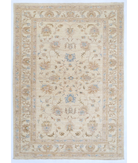 Hand Knotted Serenity Wool Rug 5' 7" X 7' 10" 5' 7" X 7' 10" (170 X 239) / Ivory / Blue