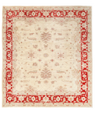 Hand Knotted Serenity Wool Rug 13' 4" X 14' 11" 13' 4" X 14' 11" (406 X 455) / Ivory / Rust