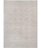 Hand Knotted Serenity Wool Rug 4' 1" X 5' 9" 4' 1" X 5' 9" (124 X 175) / Ivory / Ivory