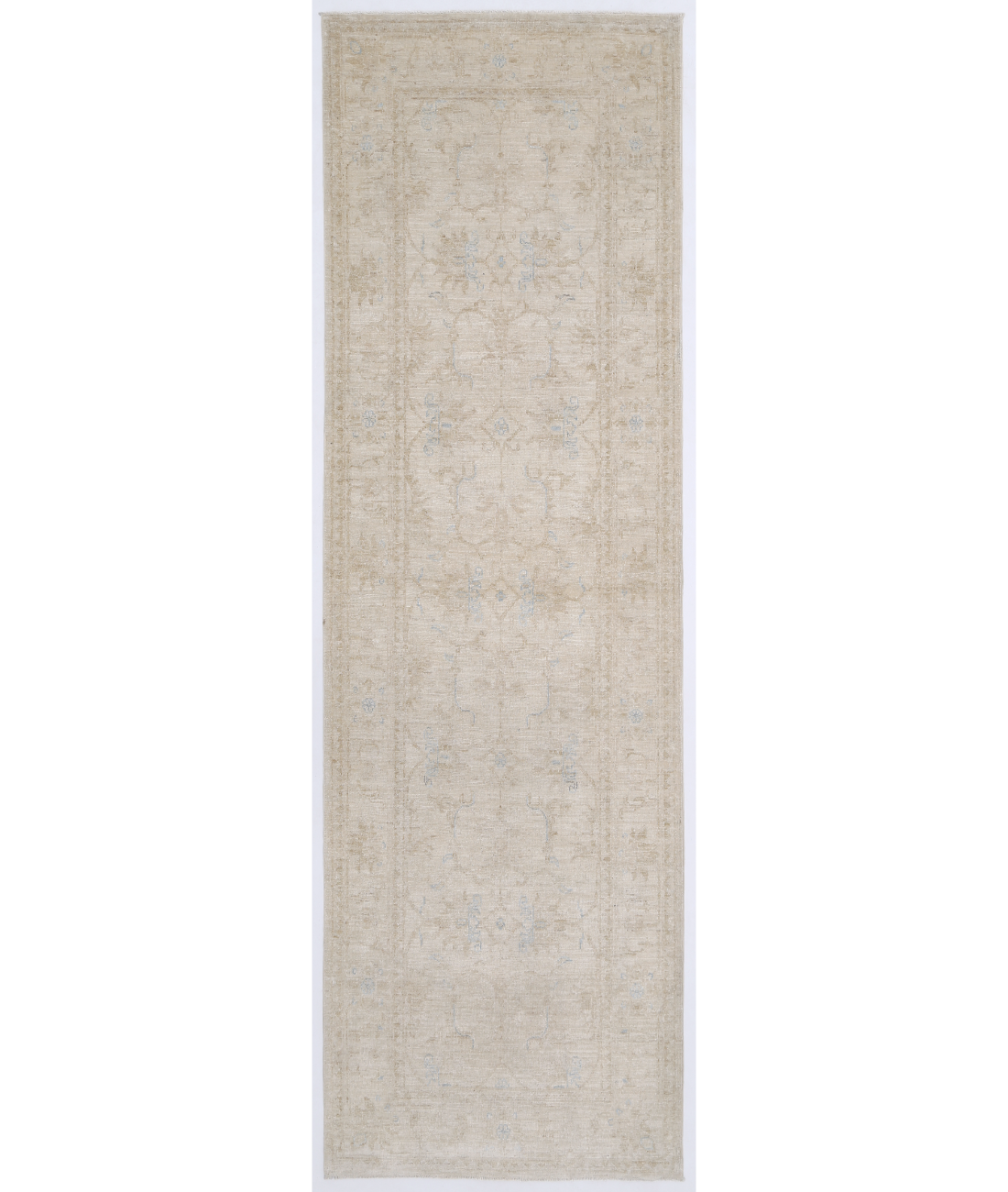Hand Knotted Serenity Wool Rug 2' 7" X 8' 5" 2' 7" X 8' 5" (79 X 257) / Ivory / Gold