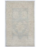 Hand Knotted Serenity Wool Rug 2' 1" X 3' 3" 2' 1" X 3' 3" (63 X 99) / Blue / Ivory