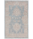 Hand Knotted Serenity Wool Rug 1' 11" X 3' 0" 1' 11" X 3' 0" (59 X 91) / Grey / Ivory