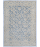 Hand Knotted Serenity Wool Rug 7' 0" X 10' 2" 7' 0" X 10' 2" (213 X 310) / Blue / Ivory