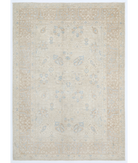 Hand Knotted Serenity Wool Rug 6' 2" X 8' 7" 6' 2" X 8' 7" (188 X 262) / Ivory / Taupe