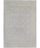 Hand Knotted Serenity Wool Rug 6' 5" X 9' 3" 6' 5" X 9' 3" (196 X 282) / Blue / Ivory