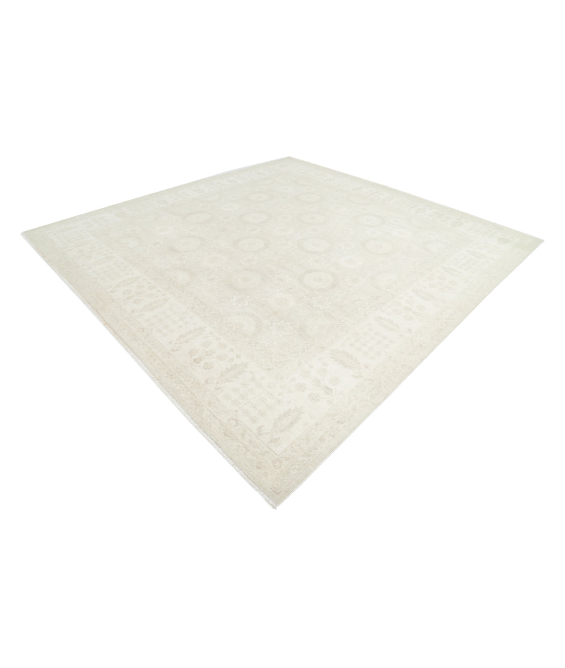 Serenity 10' 5" X 10' 9" Hand-Knotted Wool Rug 10' 5" X 10' 9" (318 X 328) / Grey / Ivory