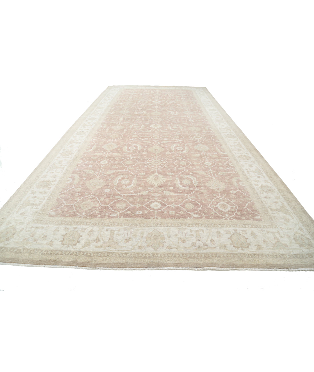 Serenity 9' 10" X 20' 3" Hand-Knotted Wool Rug 9' 10" X 20' 3" (300 X 617) / Brown / Ivory