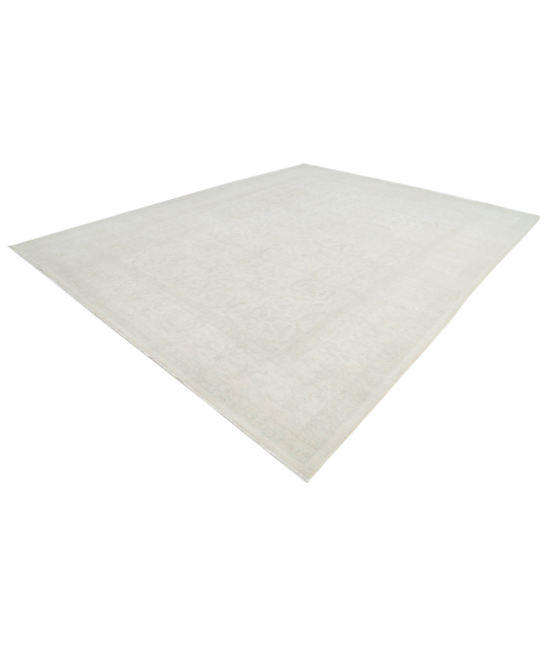 Serenity 11' 10" X 16' 9" Hand-Knotted Wool Rug 11' 10" X 16' 9" (361 X 511) / Ivory / Blue