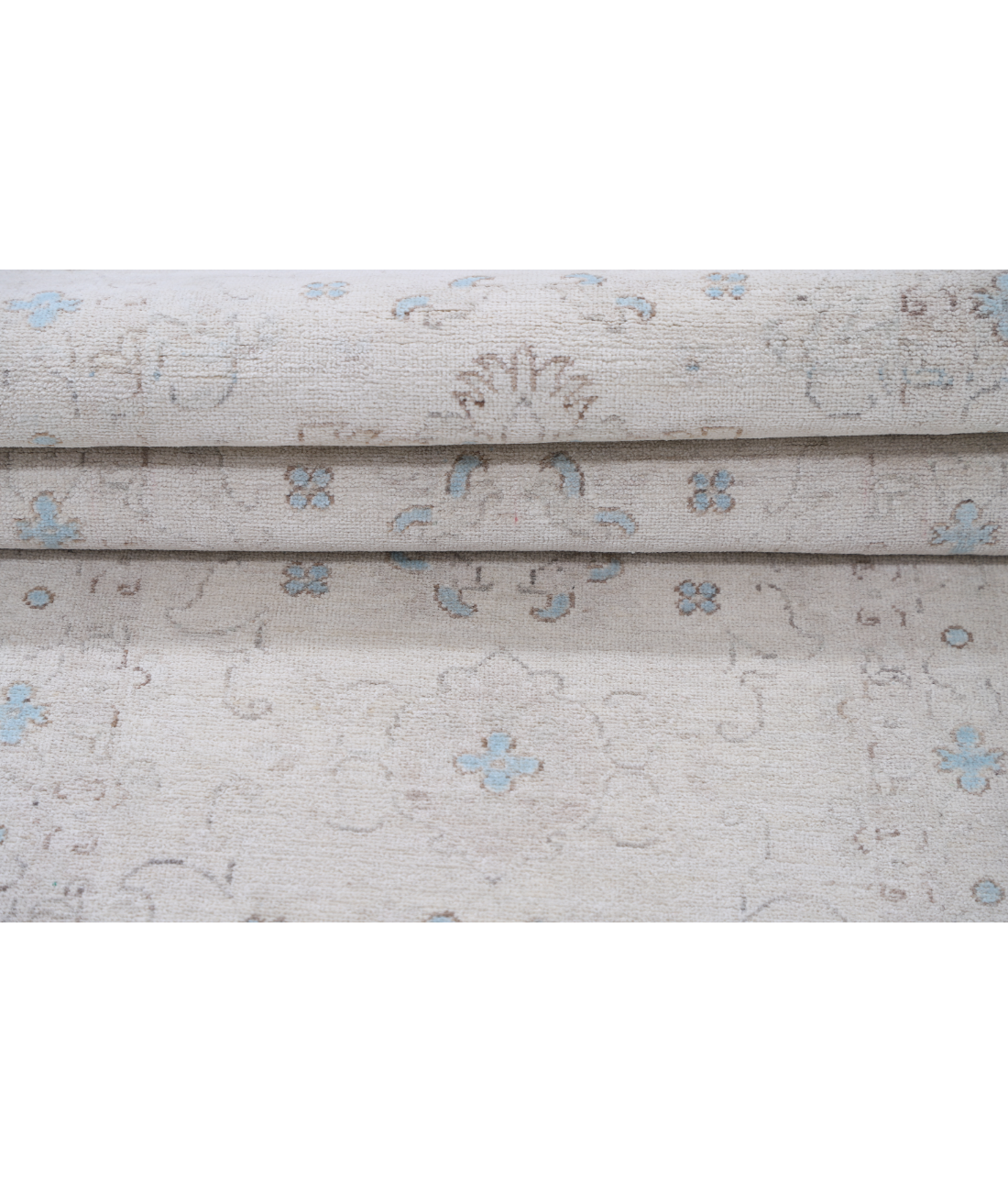 Hand Knotted Serenity Wool Rug 2' 7" X 8' 7" 2' 7" X 8' 7" (79 X 262) / Ivory / Brown