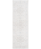 Hand Knotted Serenity Wool Rug 2' 7" X 8' 7" 2' 7" X 8' 7" (79 X 262) / Ivory / Brown