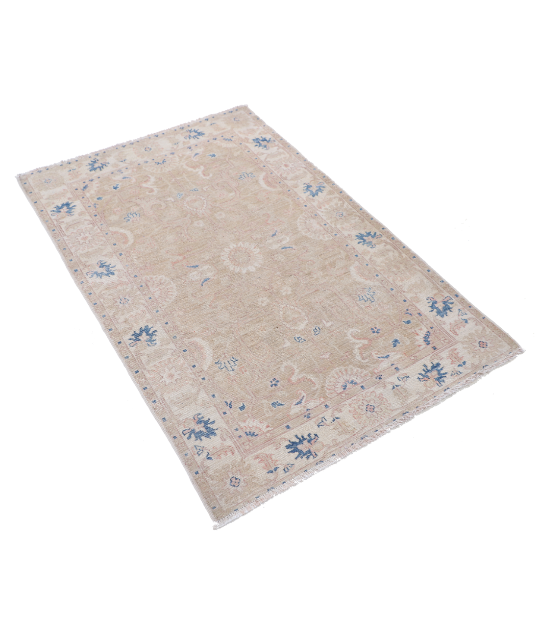 Hand Knotted Serenity Wool Rug 3' 0" X 4' 8" 3' 0" X 4' 8" (91 X 142) / Brown / Ivory