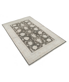 Hand Knotted Serenity Wool Rug 4' 0" X 6' 1" 4' 0" X 6' 1" (122 X 185) / Brown / Ivory