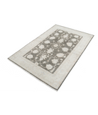 Hand Knotted Serenity Wool Rug 4' 0" X 6' 1" 4' 0" X 6' 1" (122 X 185) / Brown / Ivory