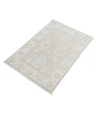 Hand Knotted Serenity Wool Rug 2' 2" X 3' 4" 2' 2" X 3' 4" (66 X 101) / Brown / Ivory