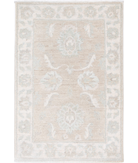 Hand Knotted Serenity Wool Rug 2' 2" X 3' 4" 2' 2" X 3' 4" (66 X 101) / Brown / Ivory