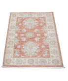 Hand Knotted Serenity Wool Rug 2' 3" X 3' 0" 2' 3" X 3' 0" (69 X 91) / Rust / Ivory