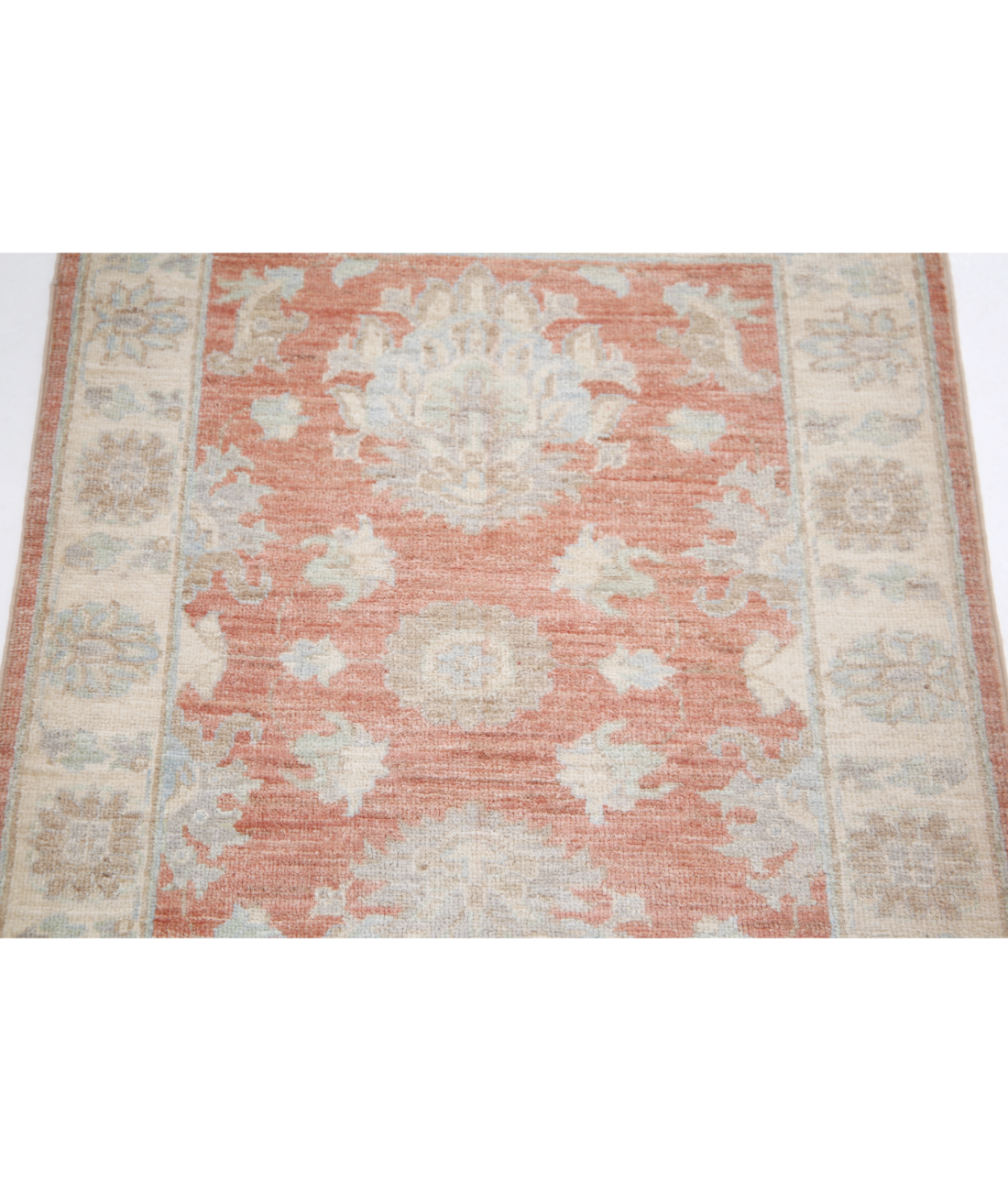 Hand Knotted Serenity Wool Rug 2' 3" X 3' 0" 2' 3" X 3' 0" (69 X 91) / Rust / Ivory