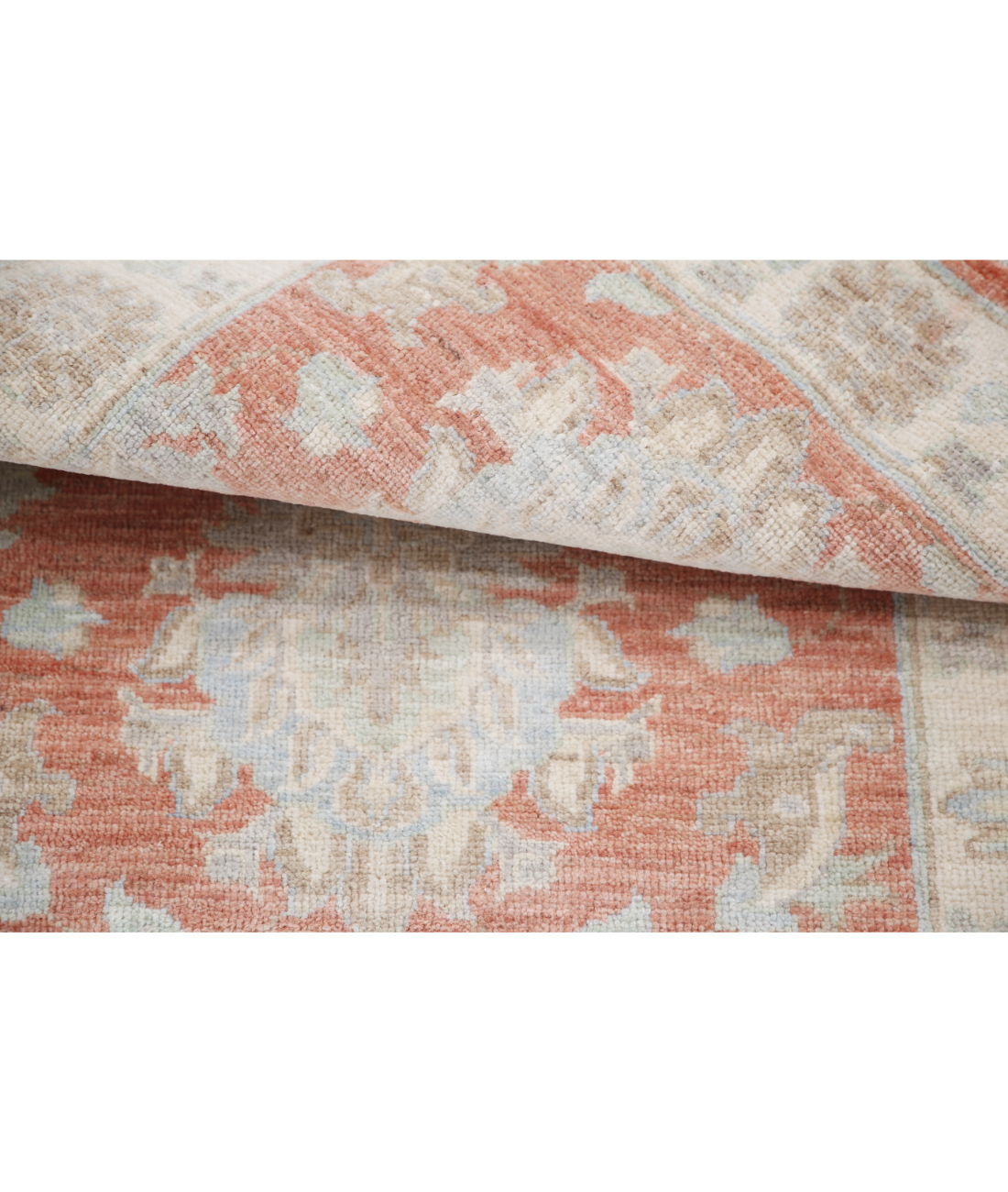 Hand Knotted Serenity Wool Rug 2' 3" X 3' 0" 2' 3" X 3' 0" (69 X 91) / Rust / Ivory