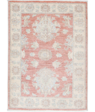 Hand Knotted Serenity Wool Rug 2' 3" X 3' 0" 2' 3" X 3' 0" (69 X 91) / Rust / Ivory