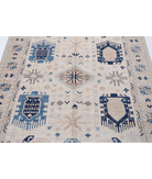 Hand Knotted Serenity Wool Rug 4' 9" X 6' 4" 4' 9" X 6' 4" (145 X 193) / Ivory / Red